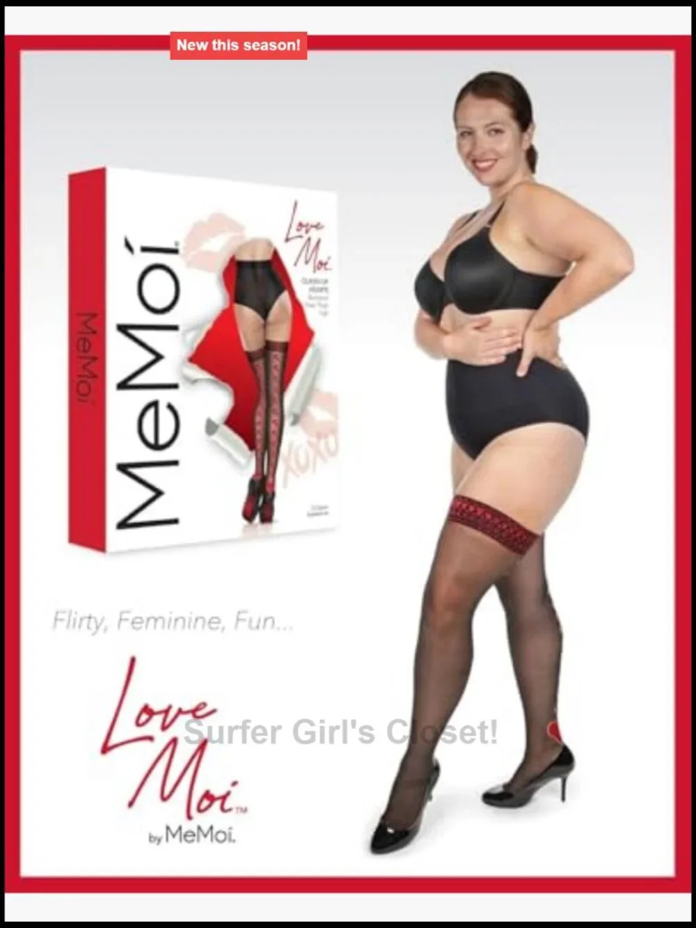 Sheer Thigh Highs Nylon Blend Heart Backseam Stockings Stay-Up Hosiery